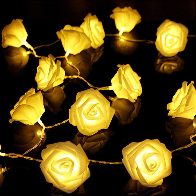 "Guirlande LED 3m - 20 ampoules roses pour décoration romantique"