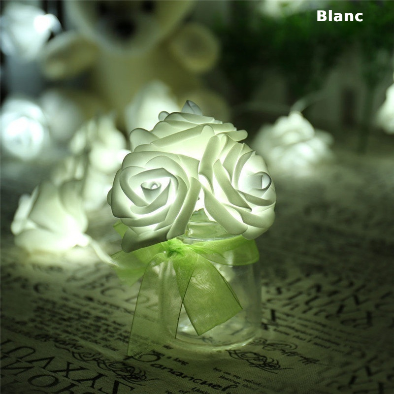 "Guirlande lumineuse LED de 3 mètres avec 20 ampoules en blanc chaud - décoration romantique pour mariage et chambre"
